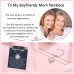 UNGENT THEM Gifts for Boyfriends Mom, To My Boyfriends Mom Necklace, Boyfriends Mom Christmas Gifts