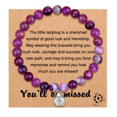 UNGENT THEM Coworker Leaving Gifts for Women Farewell Gifts Going Moving Away Gifts Retirement Gifts for Coworker Boss Teacher New Job Gifts Good Luck Bracelet Jewelry Gift