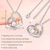 UNGENT THEM Father To Daughter Gifts, To My Daughter Heart Pendant Necklace from Dad, Birthday Christmas Jewelry Gifts Ideas for Teen Girls Women Daughter…