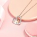 UNGENT THEM Father To Daughter Gifts, To My Daughter Heart Pendant Necklace from Dad, Birthday Christmas Jewelry Gifts Ideas for Teen Girls Women Daughter…