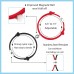 UNGENT THEM Magnetic Couples Bracelets Sun and Moon Matching Friendship Magnet Attract Red Bracelet Couple Gifts for Boyfriend Girlfriend Best Friends Women Men Him Her （Black&Red）