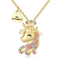 UNGENT THEM Happy 4th Birthday Gifts for Girls Unicorn Necklace for Little  Girls Unicorn Jewelry Gifts for Girls Daughter Sister Granddaughter Niece  Birthday Party