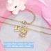 UNGENT THEM Unicorn Necklace for Little Girls Jewelry Princess Magical Crown Pendant Necklaces Back to School Unicorns Gifts for Girls Daughter Granddaughter Niece Birthday Party(gold)