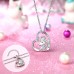 UNGENT THEM Unicorn Necklace for Little Girls Crown Princess CZ Heart You Are Magical Pendant Necklaces Birthday Christmas Halloween Unicorn Jewelry Gifts for Girls Daughter Granddaughter Niece…