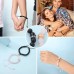 UNGENT THEM Couple Distance Relationship Bracelets Magnetic Crown King Queen His and Hers Friendship Bracelets Black Pink Agate Beads Bracelet Couple Gifts for Him Her Women Men Boyfriend Girlfriend（pink&black）