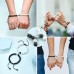 UNGENT THEM Couples Gifts, Couples Magnetic Boyfriend Girlfriend Bracelets Matching His Hers Long Distance Relationship Bracelets Gifts for Boyfriend Him Her Women Men Best Friend Bf Gf Lover（black&white）