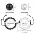 UNGENT THEM Couples Gifts, Couples Magnetic Boyfriend Girlfriend Bracelets Matching His Hers Long Distance Relationship Bracelets Gifts for Boyfriend Him Her Women Men Best Friend Bf Gf Lover（black&white）