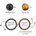 UNGENT THEM Couples Bracelets Magnetic Matching Relationship Attraction Tiger Eye Stone Bracelet Set Couple Jewelry Gifts for Women Men Girlfriend Boyfriend Him Her（tiger eye）