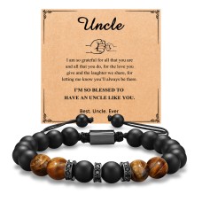 UNGENT THEM Uncle Gifts, Uncle Gifts from Niece/Nephew, Best Uncle Gifts, Birthday Christmas Fathers Day' Gifts for Uncle Bracelet from Niece…