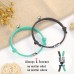 UNGENT THEM Couples Magnetic Bracelets Forever Matching Friendship Bf Gf Promise Bracelet Him Her Couple Jewelry Gifts for Best Friend Boyfriend Girlfriend Women Men（gray&green）