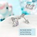 UNGENT THEM Silver Unicorn Earrings for Little Girls Hypoallergenic Screw Back Crown Cubic Zirconia Stud Earring Unicorns Jewelry Gifts for Girls Daughter Granddaughter Birthday Party…