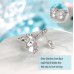 UNGENT THEM Unicorn Earrings for Little Girls Silver Hypoallergenic Screw Back Crown Cubic Zirconia Stud Earring Unicorns Jewelry Back to School Gifts for Girls Daughter Granddaughter Birthday Party…