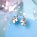 UNGENT THEM Silver Unicorn Stud Earrings for Little Girls Hypoallergenic CZ Unicorns Jewelry Gifts for Girls Daughter Granddaughter Birthday Party…